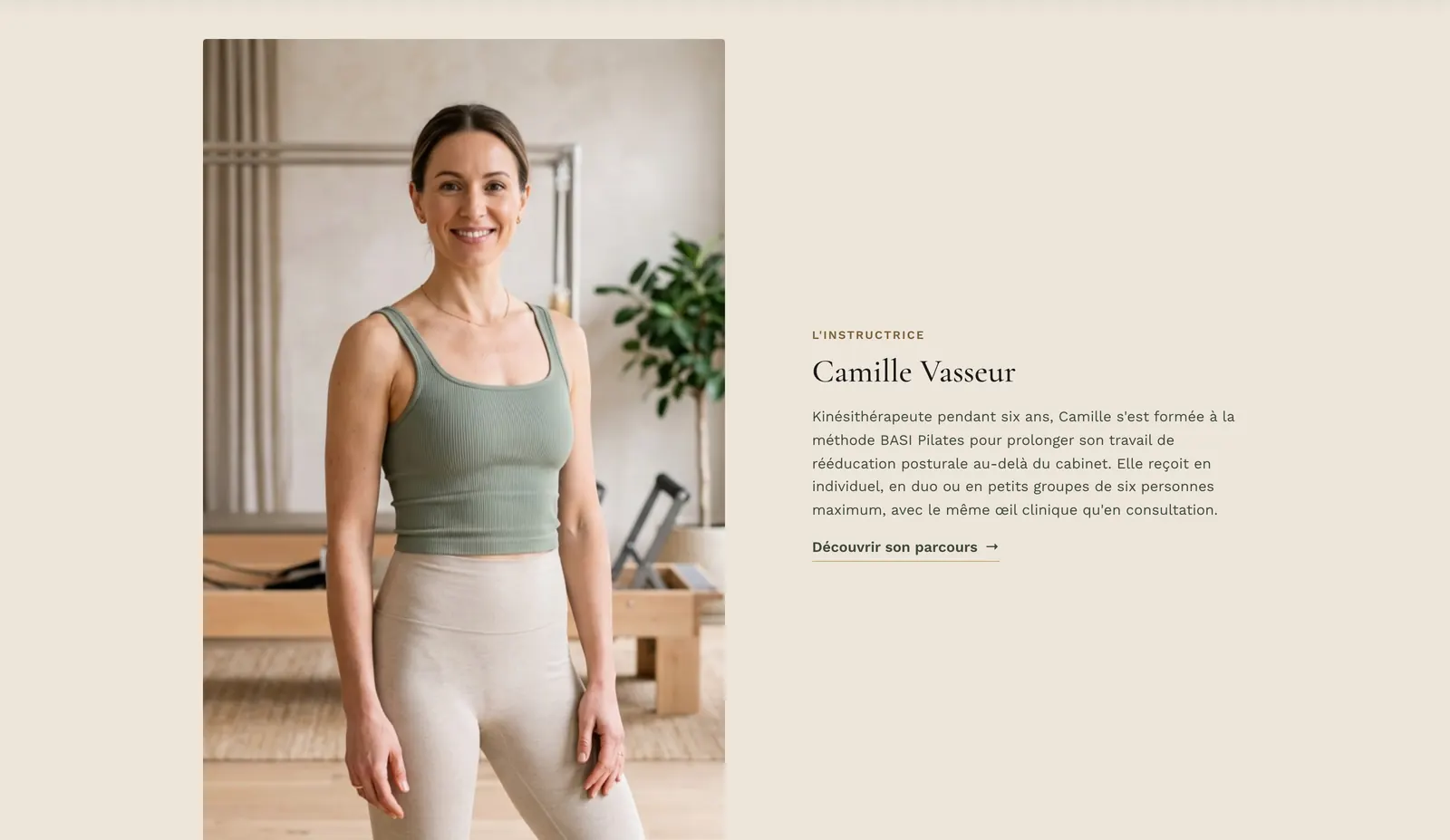 Studio Ancrage — présentation de Camille Vasseur, instructrice