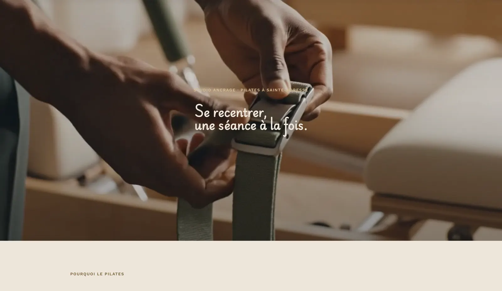 Studio Ancrage — studio de Pilates à Sainte-Adresse, créé par Aminyo