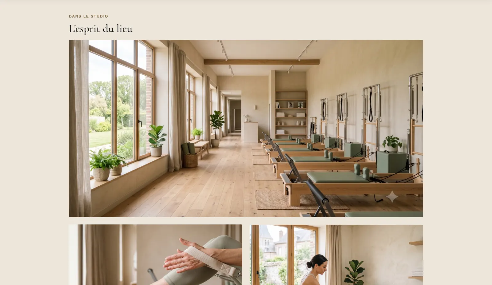 Studio Ancrage — l'esprit du lieu, intérieur du studio