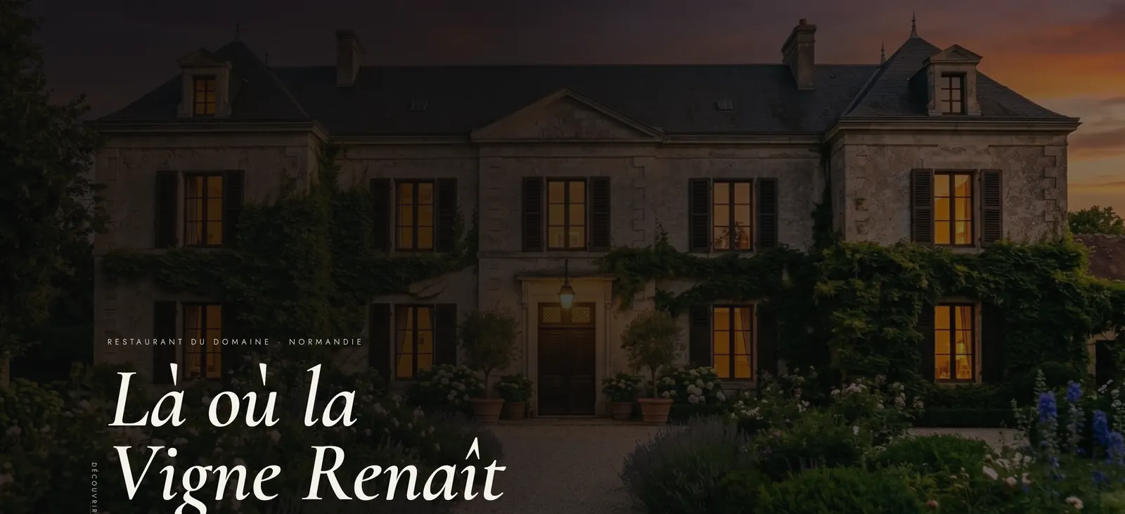 Le Clos Saint-Martin — restaurant gastronomique au cœur d'un domaine viticole normand, créé par Aminyo