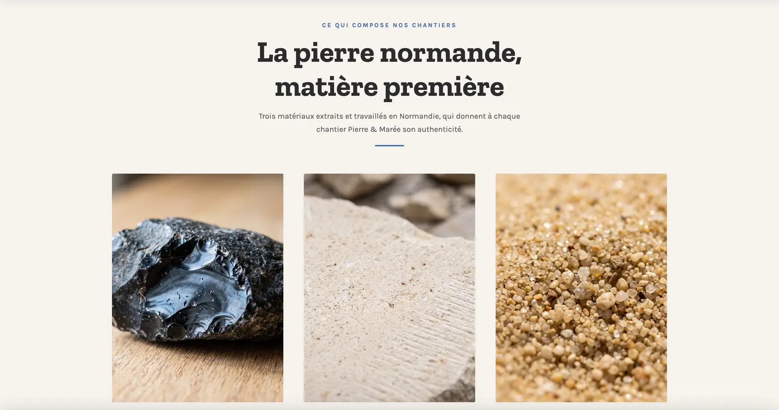 Pierre et Marée — silex, calcaire et sable de Seine en macro-photographie